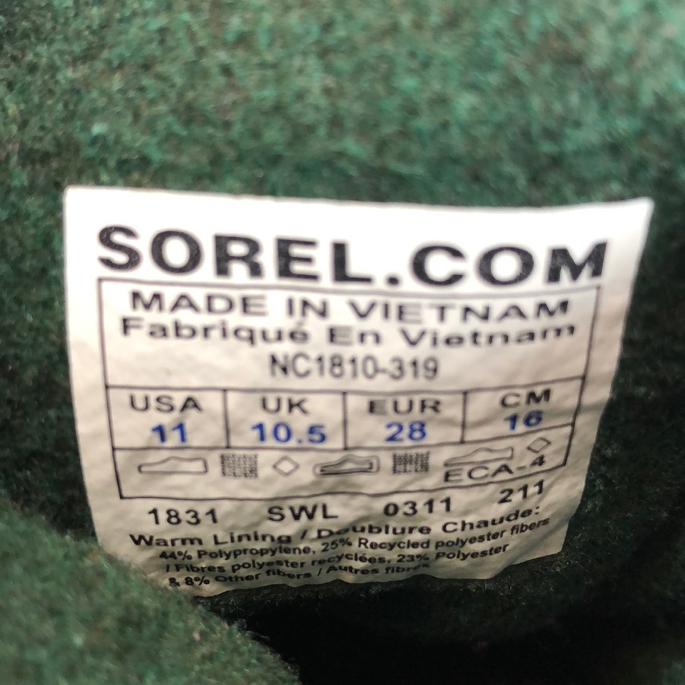 Kids Sorel winter insulated Boots Sz. 11 - Picture 7 of 8